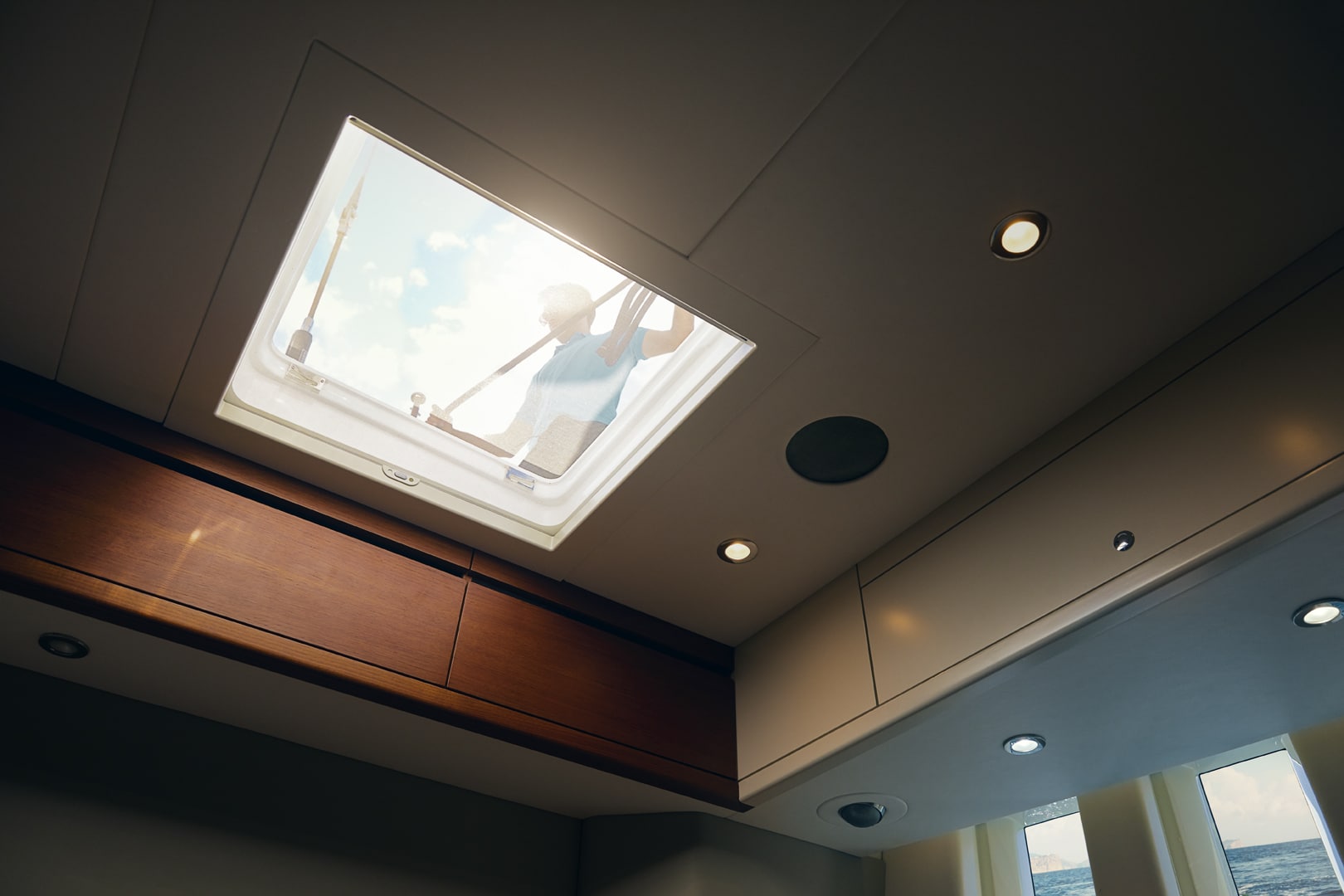 roof hatch blind sailing marine boat